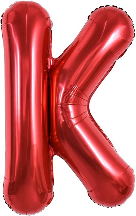 Amazon TONIFUL 40 Inch Large Bright Red Letter Balloons A Z Giant