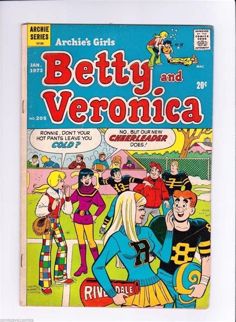 Archies Girls Betty And Veronica January 1973 Archie Comic Books