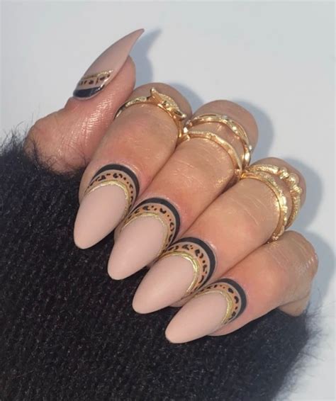 Reverse French Manicure Ideas That Are So Cute Blue Gold And