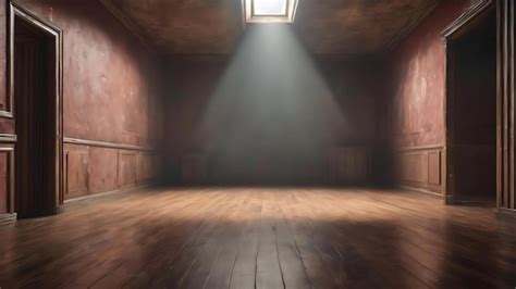 Premium Photo Grunge Style Room Interior With Spotlight Shining Down