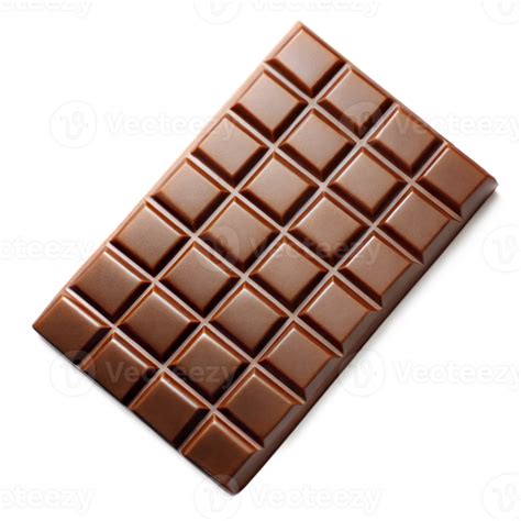 A Full Unwrapped Milk Chocolate Bar With Clean Squares 44242743 Png