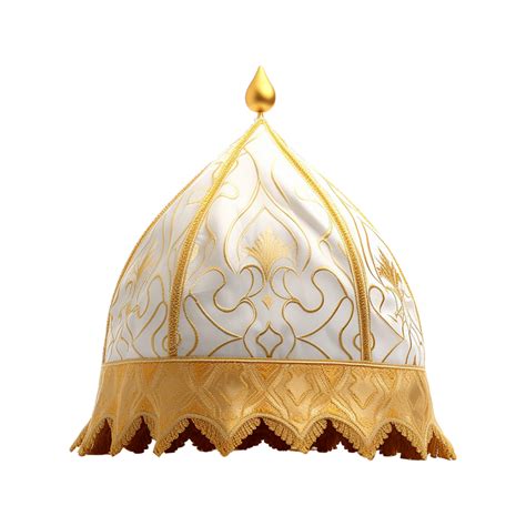 Beautiful Islamic Themed Hat Isolated On Transparent Background