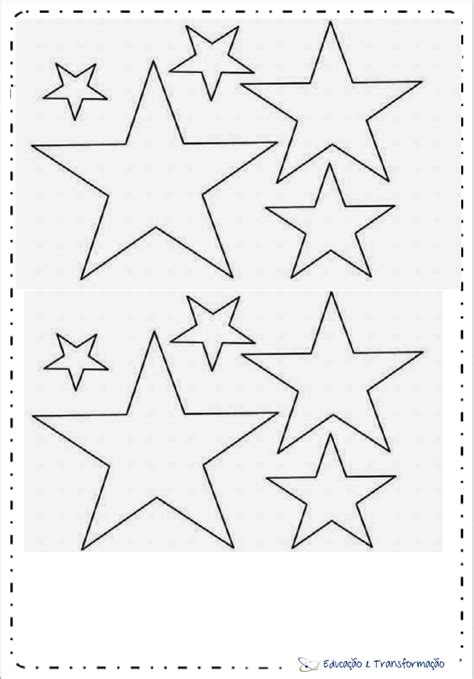 Estrelas Para Imprimir E Recortar