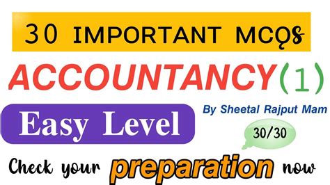 Accountancy Mcqs Finance Account Assistant Exam Jkssb Faa