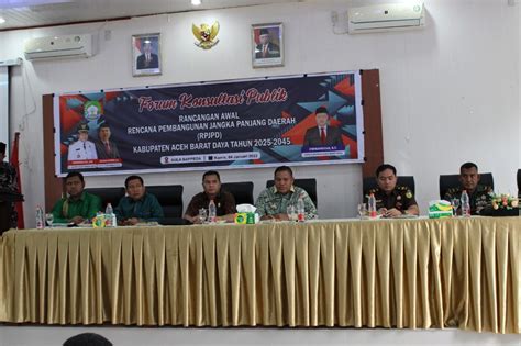 Pemkab Pj Bupati Aceh Barat Daya Membuka Kegiatan Forum Konsultasi