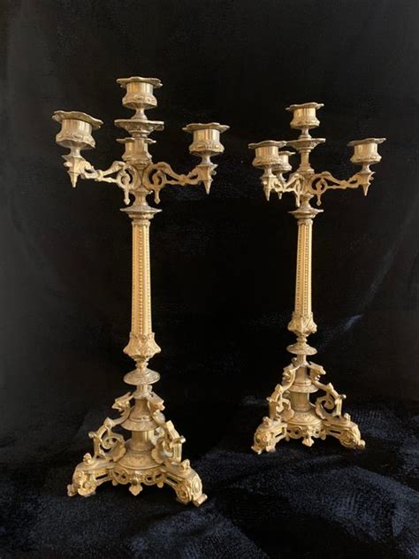 Candelabros Napole N Iii Bronce Dorado Finales Catawiki