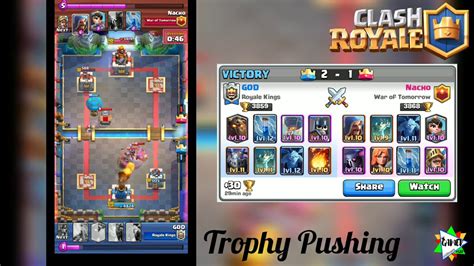 Clash Royale Trophy Pushing 1 Deck 2 Youtube