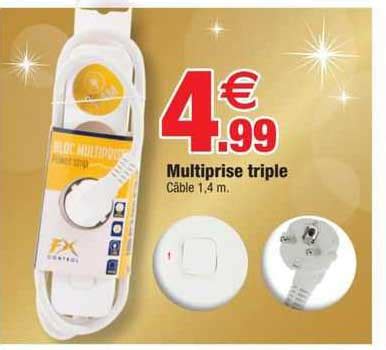 Promo Multiprise Triple Chez Bazarland ICatalogue Fr