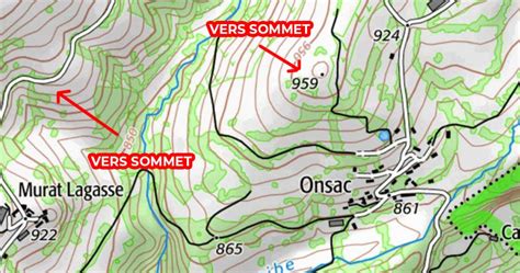 Relief Sur Carte IGN Comment Lire Les Courbes De Niveau