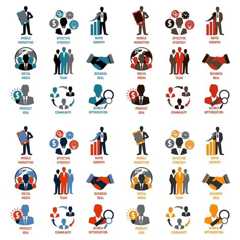 Premium Vector Business Icons Collection