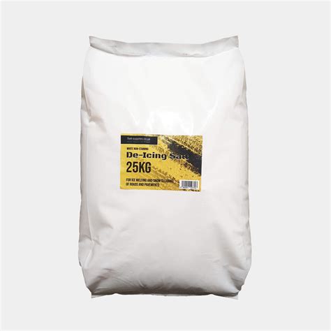 Buy 25 Kg White De Icing Grit Rock Salt Perfect For Ice Snow Melting