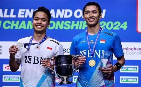 Ginting Dan Jonatan Kembali Ke Daftar Lima Besar Tunggal Putra Dunia