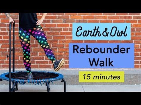 Walk Workout for Seniors on a Rebounder / Rebounding for Beginners with Earth and Owl | Mini ...