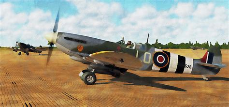 Supermarine Spitfire - 13 Painting by AM FineArtPrints