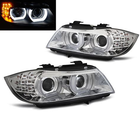 Phares X Non Bmw Serie E E Angel Eyes Led U Lti Chrome