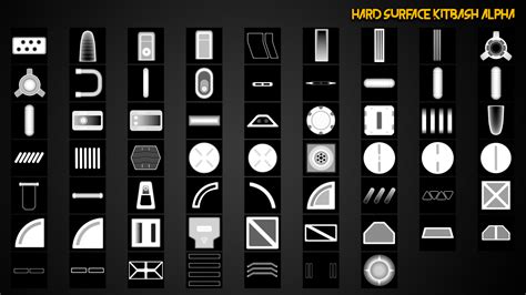 Artstation 230 Hard Surface Alpha Pack Brushes