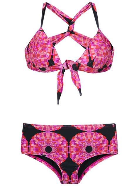 Amir Slama Printed Bikini Set Pink Editorialist