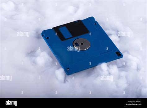 Blue Floppy Disk Retro And Old Fashioned Stock Photo Alamy