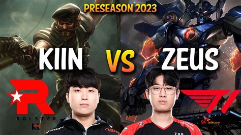 KT Kiin Vs T1 Zeus GANGPLANK Vs AATROX Top KR Ranked YouTube