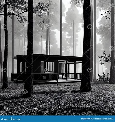 Mysterious Cabin in the Lonely Woods, Old Rustic Wooden Cottage, Nature