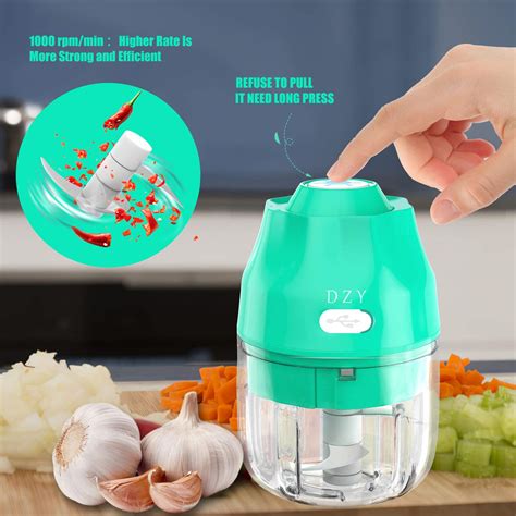 Buy DZY Electric Mini Garlic Chopper Wireless Portable Food Chopper