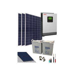 Kit Solar Fotovoltaico W V Whdia Con Bater A De Gel Tecsol