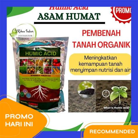 Jual ASAM HUMAT 1Kg Asam Humat Humic Acid Pupuk Organik Pembenah