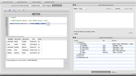 Sql Update Para Actualizar Datos En Una Base De Datos Youtube