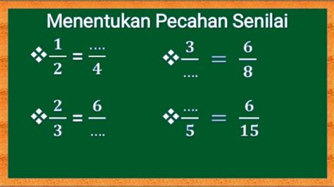 Contoh Soal Matematika Kelas 4 Semester 1 Pecahan Senilai Kunci Jawaban Soal