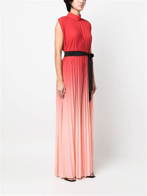 Karl Lagerfeld Pleated ombré effect Jumpsuit Red FARFETCH