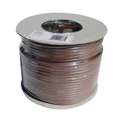 100 metres RG6 Aerial Coax Cable BROWN - SATSHOP