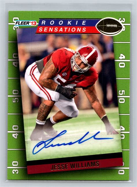 2013 Fleer Retro Rookie Sensations RS 38 Jesse Williams Rookie Auto RC