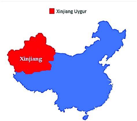 A map illustrating the geographic location of the Xinjiang-Uig China. | Download Scientific Diagram