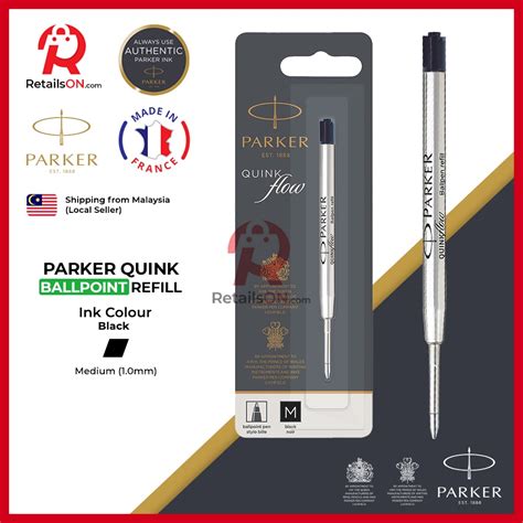 Parker Refill Ballpoint Black Quinkflow Ball Point Pen Refill Pc