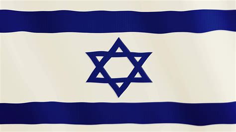 Israel flag waving animation. Full Screen. Symbol of the country. 4K ...