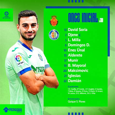 Getafe C F On Twitter Ya Conocemos Los Once Futbolistas Que