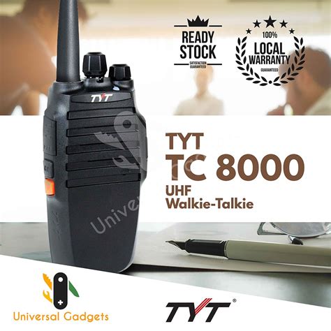 TYT TC 8000 UHF Walkie Talkie Shopee Malaysia