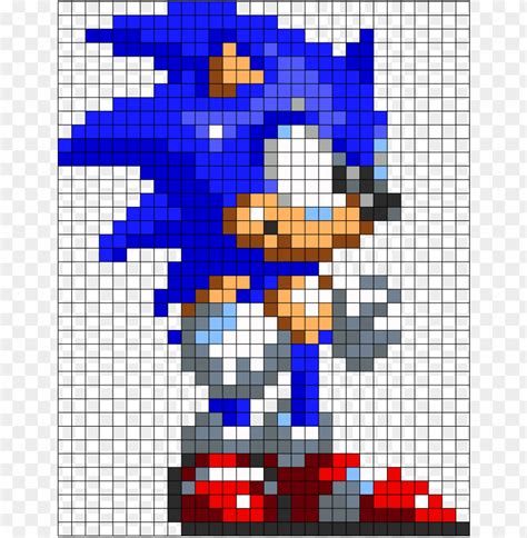 Pixel Art Grid Sonic - Pixel Art Grid Gallery