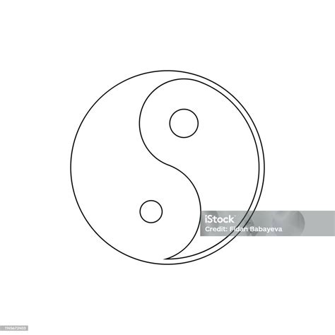 Simbol Agama Yin Yang Menguraikan Ikon Unsur Ilustrasi Simbol Agama Ikon Tanda Dan Simbol Dapat