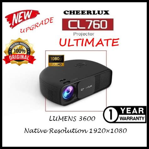 Jual Cheerlux Cl Led Projector Lumens Shopee Indonesia