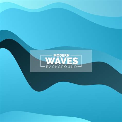 Premium Vector Wave Vector Abstract Background Flat Design Stock