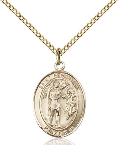 St. Sebastian Medal - Gold Filled - Medium