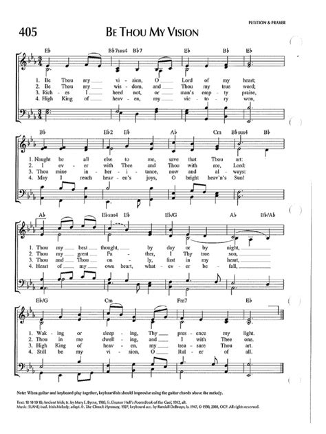 Be Thou My Vision HYMN | PDF