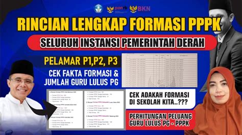 KABAR GEMBIRA CEK FAKTA DATA FORMASI PPPK PEMDA SELURUH