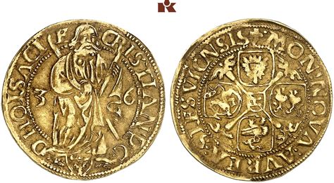 Christian III 1533 1559 Goldgulden 1536 Schleswig 3 27 G Fb 18