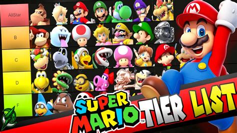 Super Mario Ultimate Character Tier List Super Mario Youtube