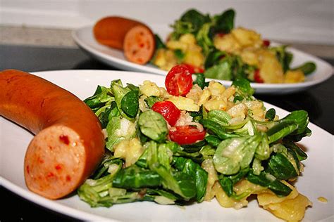 Kartoffelsalat Mit Tomate Und Feldsalat Von Saba Chefkoch