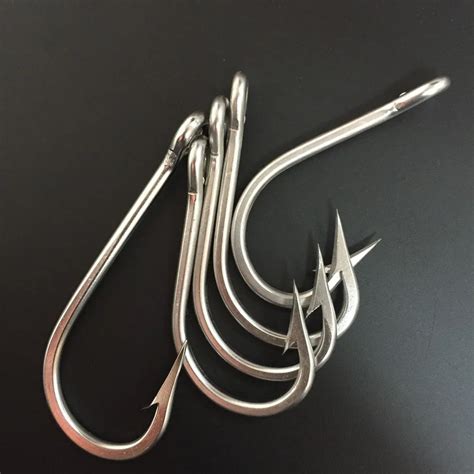 CN03 3 0 50pcs High Quanlity Stainless Steel Fishing Hook Mustad J Type