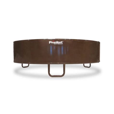 Priefert Brown Heavy Duty Solid Panel Round Bale Feeder For Horses By