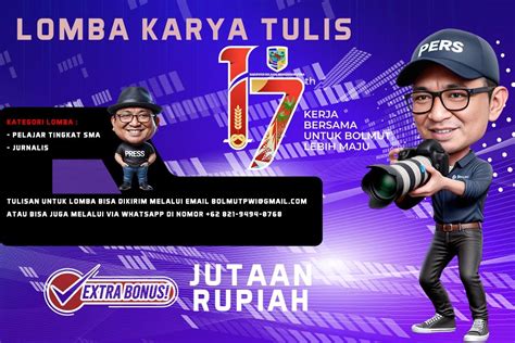 Sambut Ulang Tahun Bolmut Ke Pwi Gelar Lomba Karya Tulis Kreatif